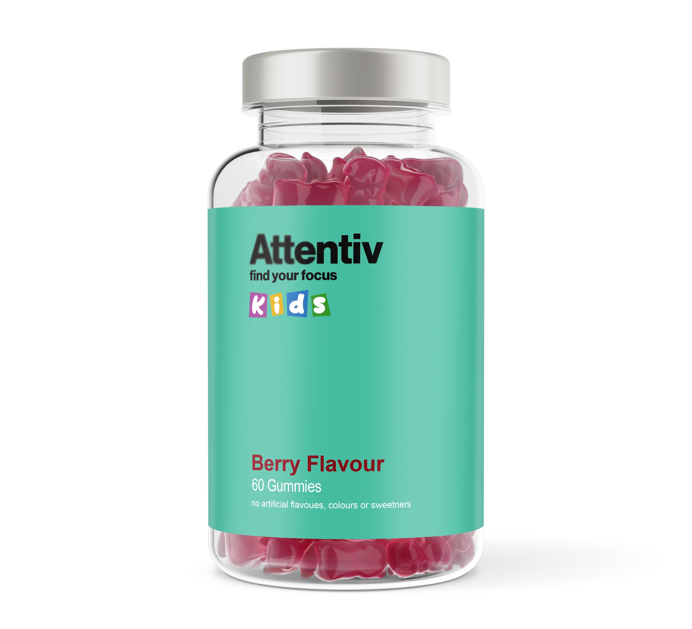 Attentiv Find Your Focus KIDS gummies - Raspberry flavour